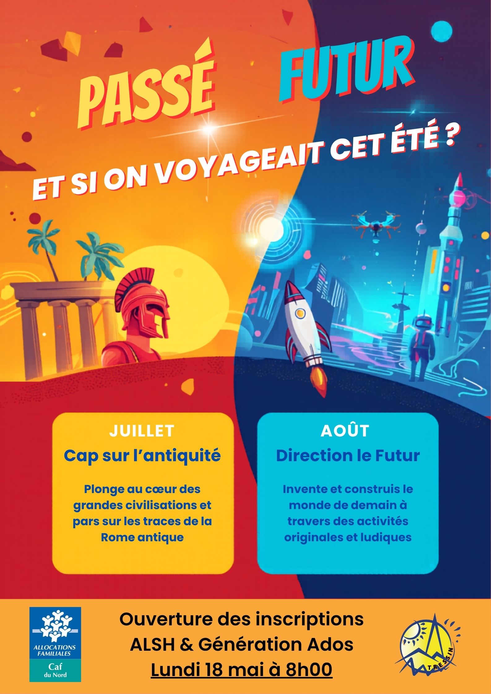 Time Travel Summer Camp Poster